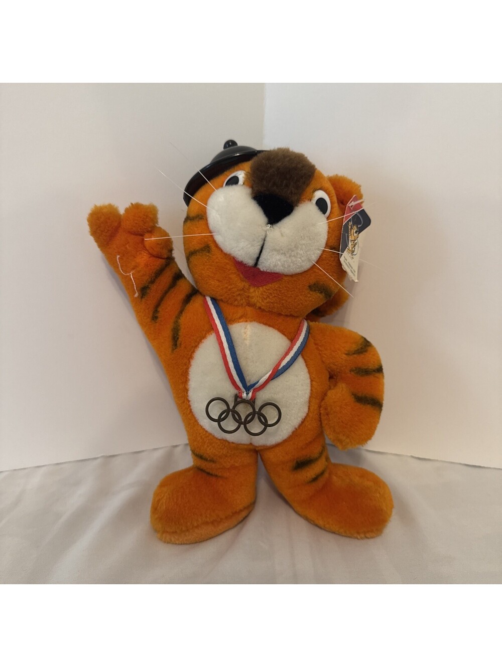 Joyful Hodori Tiger Plush Mascot 1988 Seoul Olympic Games South Korea Tae Sung